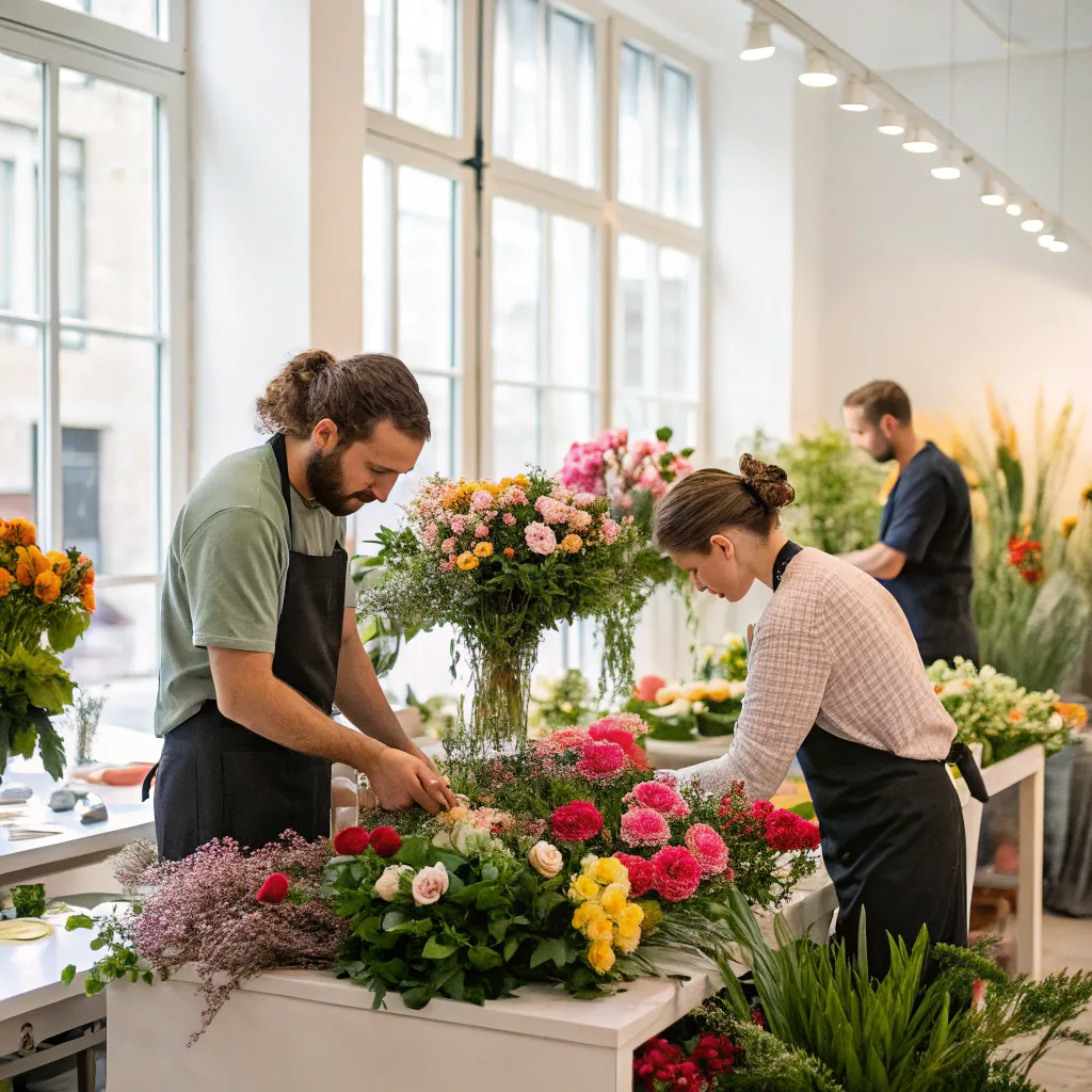 MORVELANQIX Team in Flower Shop
